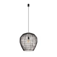 Lampa Sufitowa Wisząca E27 Czarna Skandynawska HAITI M 11167 Nowodvorski