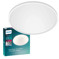 Lampa Sufitowa Plafon LED 15W 1500lm 4000K SceneSwitch Biała Super Slim CL550 Philips