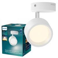 Lampa Ścienna Kinkiet LED 5.5W 550lm 2700K Biała Bracia Philips
