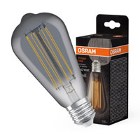 Żarówka LED Dekoracyjna ST64 Edison E27 11W = 42W 500lm 1800K Ciepła 320° Dymiona Filament Ściemnialna Vintage 1906 Osram