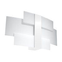 Lampa Ścienna Kinkiet 2x G9 Prostokątna Biała Nowoczesna Celia Sollux