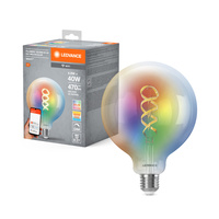 Żarówka LED E27 4.8W = 40W 470lm RGBW CCT Ściemnialna SMART+ WiFi Filament Globe Ledvance