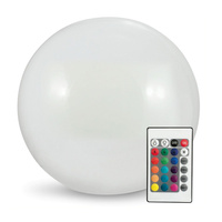 Lampa Solarna Kula Ogrodowa LED Wbijana RGB 40cm 3000K Naziemna + Pilot