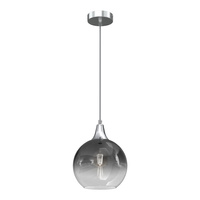 Lampa Wisząca Sufitowa MONTE Srebrna fi 200 1xE27 Milagro