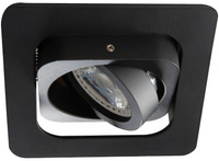 Oprawa sufitowa halogenowa kwadratowa ruchoma ALREN MR16 GU10 czarna IP20 Kanlux