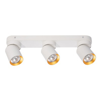 Lampa Sufitowa ANDY 3xGU10 Biały Złoty Milagro