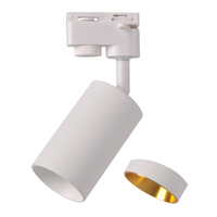 Reflektor Szynowy GU10 Biały + Złoty do Szynoprzewodów Maribel Goldlux