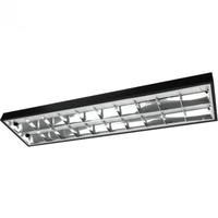 Oprawa Natynkowa Rastrowa 2 x T8 120 cm G13 Czarna