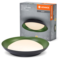 Plafon Lampa LED Oprawa Ozdobna Ściemnialna Czarna Zielona 35W 3000K Ciepła LEDVANCE