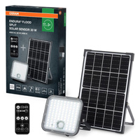 Naświetlacz LED Reflektor Zewnętrzny 30W 4500lm 4000K 120° Solarne Czarny IP65 z Czujnikiem Ruchu i Zmierzchu Ściemnialna Endura Flood Osram