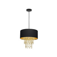 Lampa wisząca ALMERIA 1xE27 Elegancka Sznury Korali MLP6441 Milagro Metal + Tworzywo sztuczne+ Tkanina