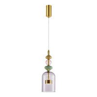 Lampa Wisząca Sufitowa ARTE 12W LED śr. 13cm mosiądz Milagro