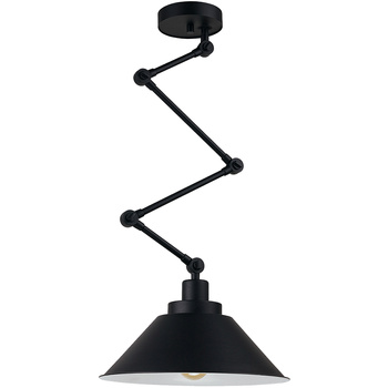 Lampa Ścienna PANOGRAPH 9126 Nowodvorski Czarna E27 Kinkiet Na Wysięgniku Stal Loftowa