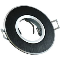 Oprawa Sufitowa Ruchoma Okrągła Podtynkowa WEST OPAL Czarna GOLDLUX (Polux)