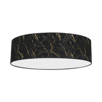 Plafon LED Lampa Sufitowa SENSO Czarna Złota 3xE27 Ø60cm Milagro