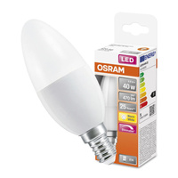 Żarówka LED B35 Świeczka E14 4.9W = 40W 470lm 2700K Ciepła 240° Ściemnialna SUPERSTAR Osram