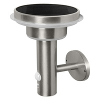 Lampa Ogrodowa Zewnętrzna Kinkiet Elewacyjny LED  6W 400lm 3000K IP44 Srebrny Z Czujnikiem Ruchu i Zmierzchu Endura Ledvance