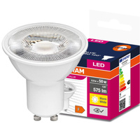 Żarówka LED PAR16 Reflektor GU10 6.9W = 50W 575lm 3000K Ciepła 120° VALUE Osram