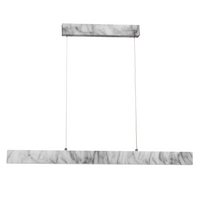 Lampa wisząca PIERCE 18W LED Minimal Biały Marmur ML6476 Milagro Metal + Tworzywo sztuczne