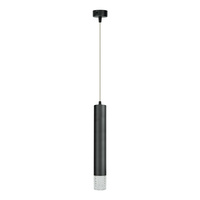 Lampa Wisząca Sufitowa TUBI Czarna 1xGU10 Milagro