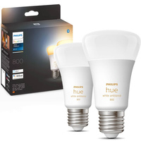 2PAK Żarówka LED E27 A60 6W CCT PHILIPS HUE White & Ambiance Bluetooth Zigbee