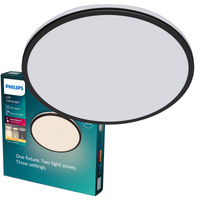 Lampa Sufitowa Plafon LED 18W 1800lm 2700K SceneSwitch Czarna Philips