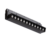 Reflektor Szynowy Lampa do Szynoprzewodów 1-fazowy LED 9W 800lm 3000K Ciepła Czarny Industrialna LVM FOCUS OUT 10145 Nowodvorski