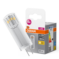 5x Żarówka LED Kapsułka G4 1.8W = 20W 200lm 2700K Ciepła 12V 320° BASE Osram