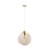 Lampa Sufitowa Wisząca SOL AMBER Zwis Bursztynowo-Złota Nowoczesna E27 4261 TK Lighting