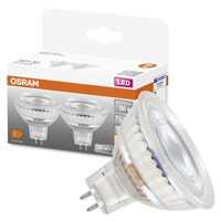 2x Żarówka LED MR16 Reflektor GU5.3 6.5W = 50W 621lm 2700K Ciepła 12V 36° STAR Osram