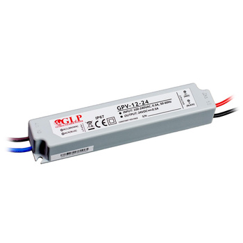 Zasilacz LED NAPIĘCIOWY 24V 12W 0,5A GPV-12-24 GLP IP67 HERMETYCZNY