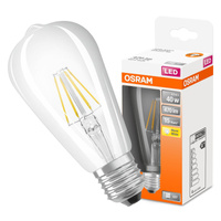 Żarówka LED ST64 E27 4W = 40W 470lm 2700K Ciepła 300° Retrofit Filament CLASSIC Osram