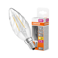 Żarówka LED BW35 Świeczka E14 2.8W = 25W 250lm 2700K Ciepła 300° Ściemnialna Retrofit Filament CLASSIC Osram