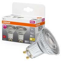 2x Żarówka LED PAR16 Reflektor GU10 3.4W = 35W 230lm 2700K Ciepła CRI90 36° Ściemnialna SUPERSTAR Osram