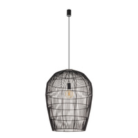 Lampa Sufitowa Wisząca E27 Czarna Skandynawska HAITI L 11168 Nowodvorski