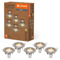 Panel LED Oprawa Podtynkowa Wpuszczana 2.6W 230lm 3000K Ciepła Nikiel Oczko Spot Recess Essential Ledvance