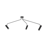 Lampa Sufitowa Oprawa Natynkowa Reflektor Punktowa 3x GU10 Czarna Nowoczesna EYE SUPER 6504 Nowodvorski