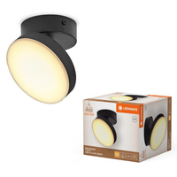 Lampa LED Ścienna Sufitowa Kinkiet Oprawa Natynkowa 5.5W 280lm CCT Dekoracyjna Czarny Spot Moon Ledvance