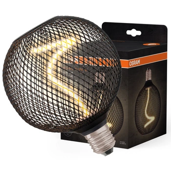 Żarówka LED Dekoracyjna E27 3.5W = 14W 130lm 1800K Ciepła 320° Filament Ściemnialna Decor Osram