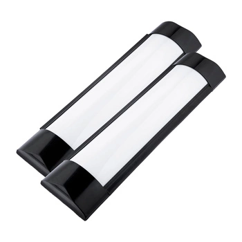 2x Lampa LED Panel Oprawa Natynkowa Belka Czarna 30cm 9W 6500K Zimna Barwa