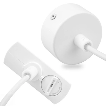 Adapter Zasilający do Szynoprzewodów Baza Montażowa 1F Biała LUMILED