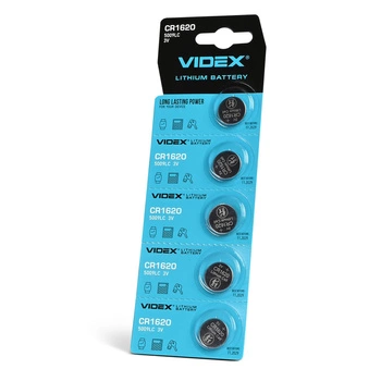 Baterie Litowe Guzikowe Videx CR1620 3V Blister 5szt