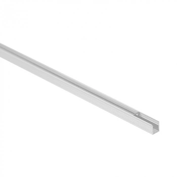 Profil Aluminiowy LED Natynkowy Anodowany 2m z Kloszem Przezroczystym do Taśm LED + Zaślepki seria NW Ecolight