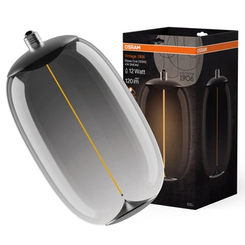 Żarówka LED Dekoracyjna E27 4W = 12W 120lm 1800K Ciepła 320° Dymiona Filament Vintage 1906 Osram