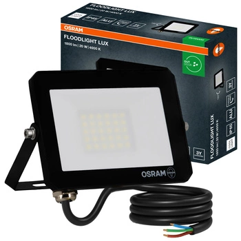 Naświetlacz LED Halogen Zewnętrzny Reflektor 20W 4000K 1800lm IP65 FLOODLIGHT LUX OSRAM
