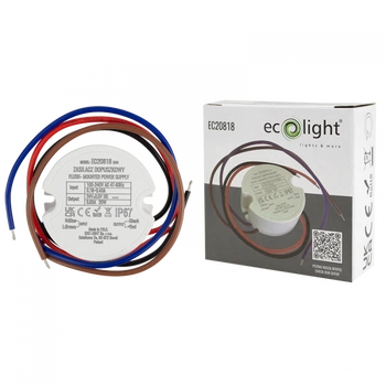 Zasilacz dopuszkowy FI60 do Taśm LED 20W 24V 0.83A Hermetyczny IP67 Ecolight