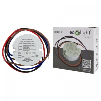 Zasilacz dopuszkowy FI60 do Taśm LED 30W 24V 1.25A Hermetyczny IP67 Ecolight