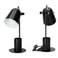 Lampka Biurkowa Oprawa Stołowa Regulowana E27 Czarna Rolig Kobi