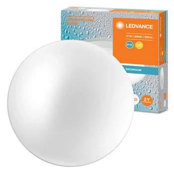 Plafon LED Lampa Sufitowa Natynkowa 12W 900lm 3000K Ciepła IP44 Biały Ceiling Ledvance