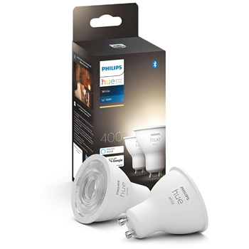 2x Żarówka LED GU10 Reflektor 4.2W = 50W 400lm 2700K Biała Ciepła SMART Inteligentna Bluetooth ZigBee White Philips HUE